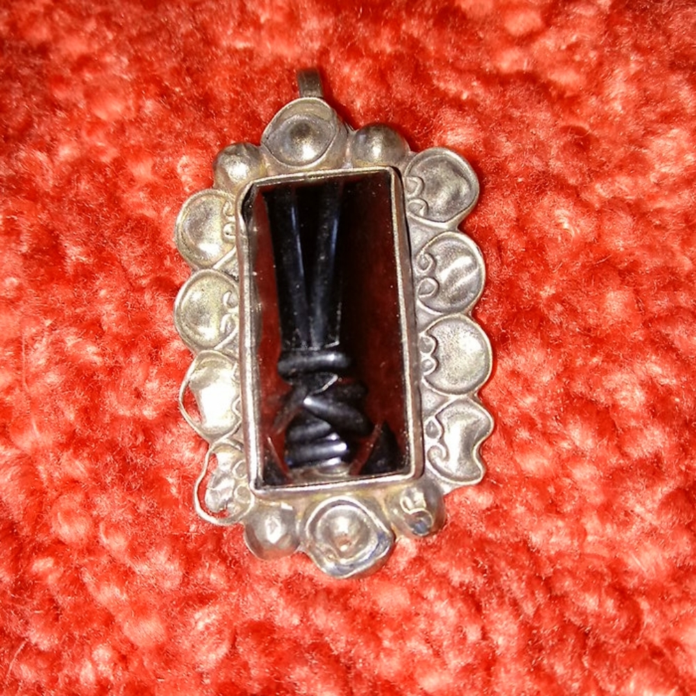TAXCO TRIBAL FACE PENDANT